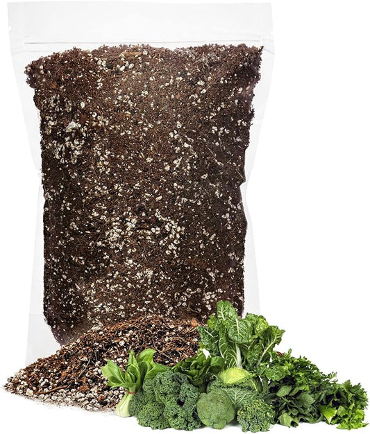 GARDENERA Premium Organic Potting Soil for Leafy Greens - (3 Quart Bag)