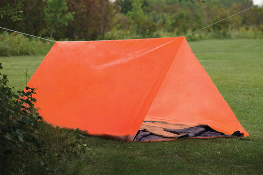 Coghlan's Lightweight Emergency Tube Tent - Portable Waterproof Shelter for Camping, Hiking, Survival, and Outdoor Adventures - Fire Retardant Material with Durable Nylon Cord (Sleeps Two)
