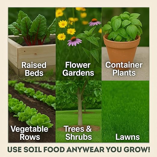 Soil Food - (2 Pound Bag) | Regenerative Soil Amendment with Microbes, Microbe Food, Biochar & Organic Fertilizer | Yield-Boosting Concentrate |