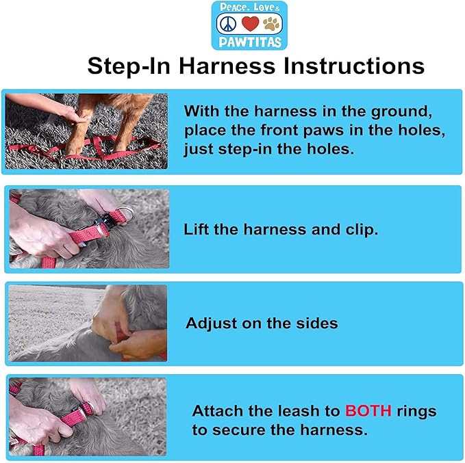 Pawtitas Recycled Dog Harness with Reflective Stitched a Puppy Harness Made from Plastic Bottles Collected from Oceans Extra Small Purple Quartz
