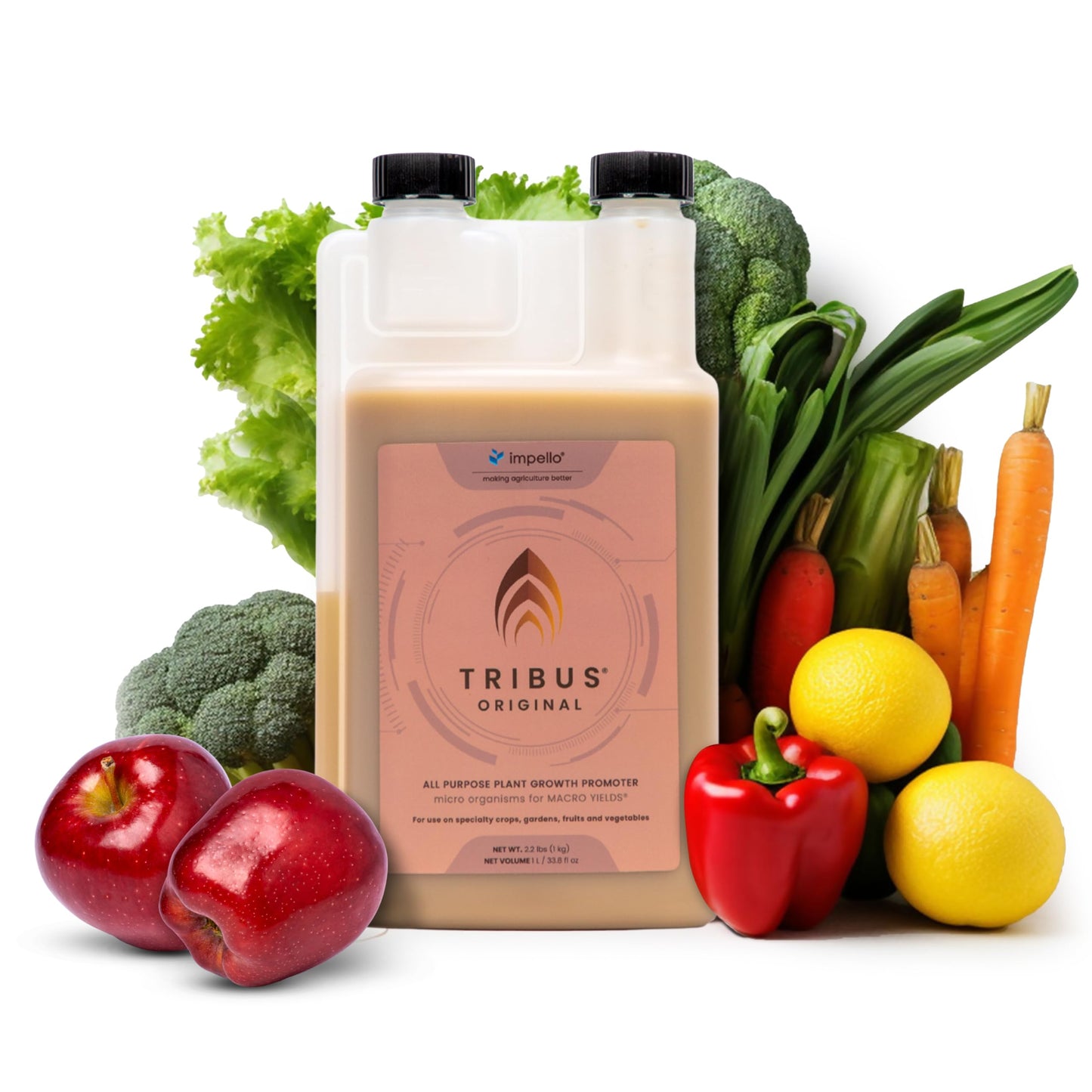 Tribus Organic Microbial Inoculant – Root Booster for Plants, Increases Plant Yield, Root Growth, Flower & Fruit Quality. Bloom Booster. Visible Root Growth in 24Hrs. Packaging May Vary. 33.8 oz