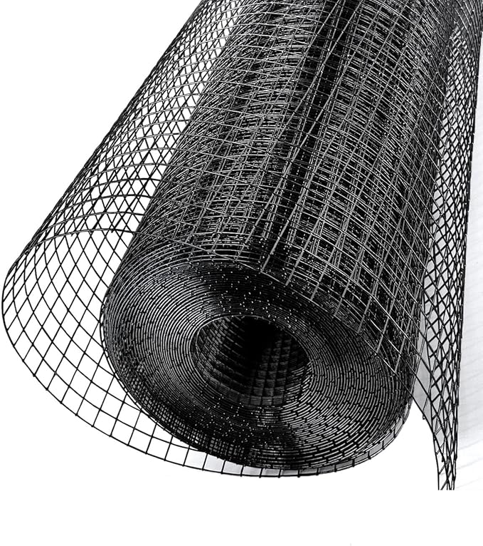 Vinyl Coated Hardware Cloth Roll 1/2 inch 60" x 100' - Handy Chicken Wire Fence Roll for Garden Fencing, Welded Wire Fencing,& Chicken Coop Needs