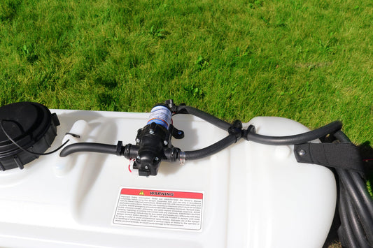 Grass Guardian 25 Gallon Pull-Behind Trailer Broadcast Sprayer - 1.1GPM, 7' Swath
