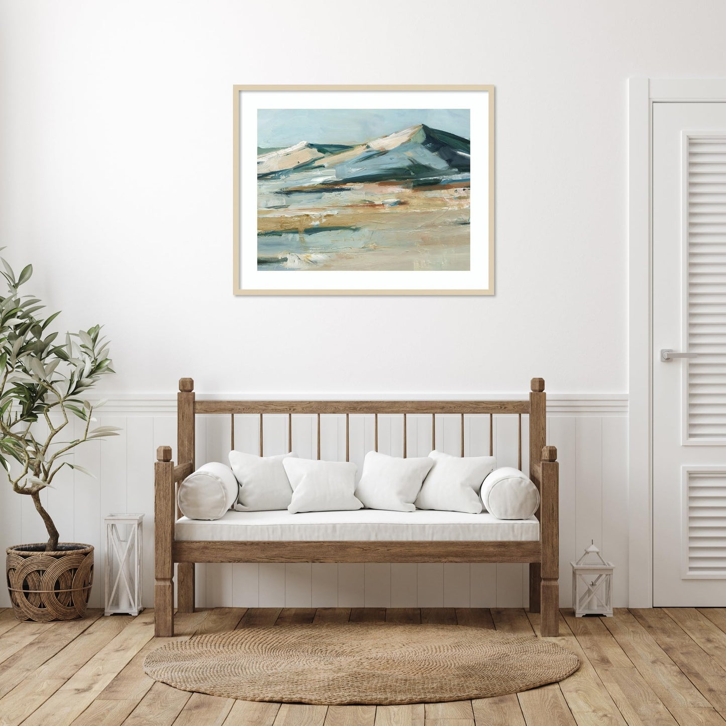 Amanti Art Framed Wall Art Print 33x41 Spring Mountain View II by Ethan Harper, Landscapes Wall Art, Rustic Farmhouse Decor, X-Large Poster Painting Artwork for Living Room, Bedroom, Bathroom