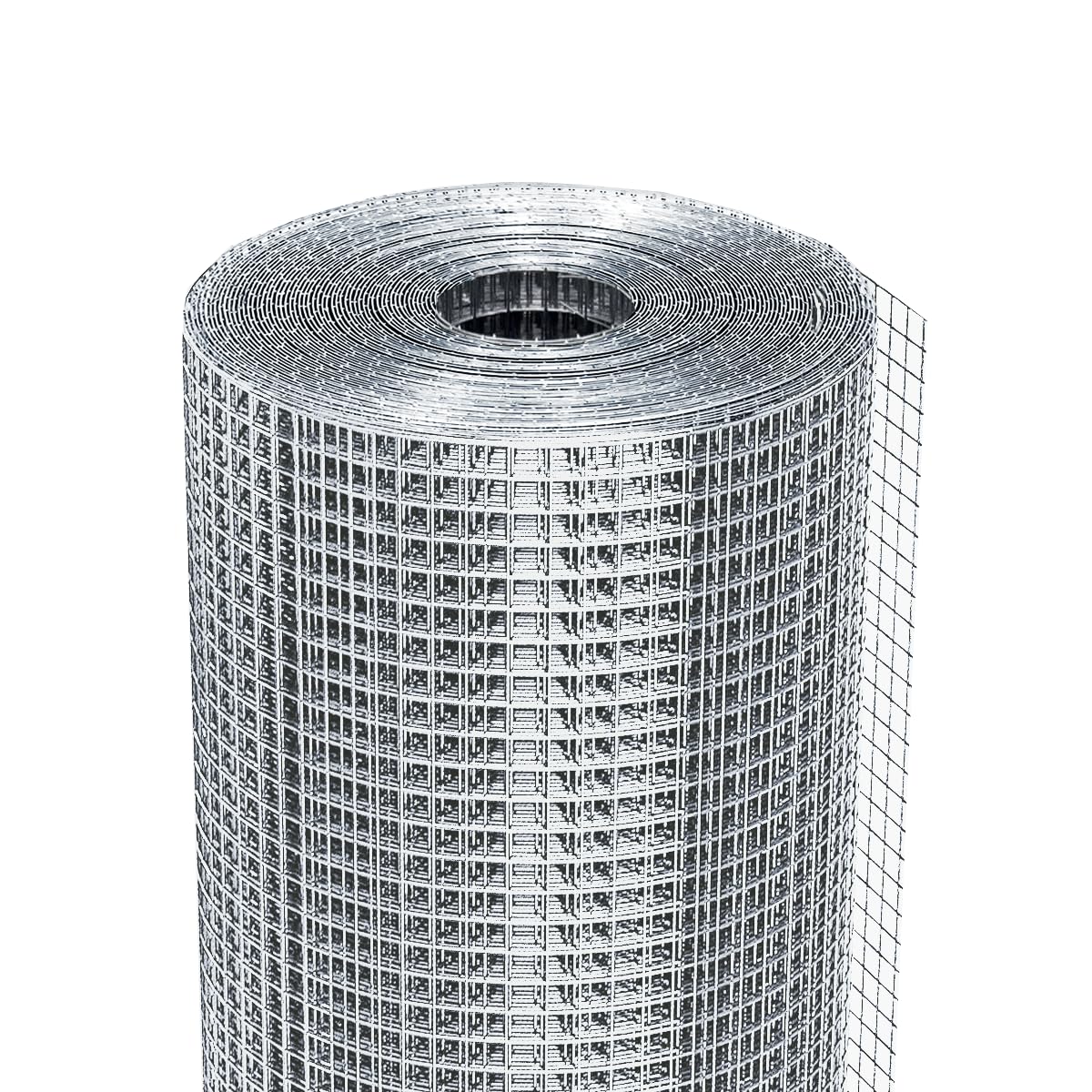 GarveeTech 1/2 inch 48 inch x 100 FT Hardware Cloth, 19GA Chicken Wire Fencing, Galvanized Welded Wire Mesh Roll for Poultry Netting Cage, Chicken Coop, Silver