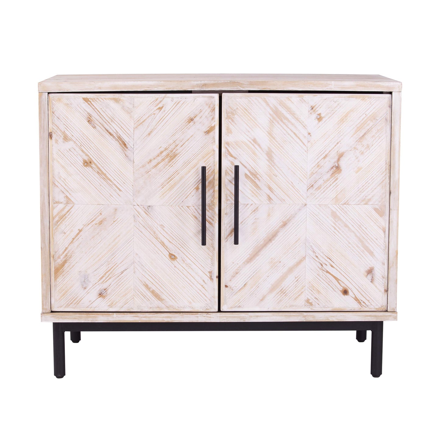 SEI Furniture Eslanton Farmhouse Anywhere Cabinet, Whitewashed