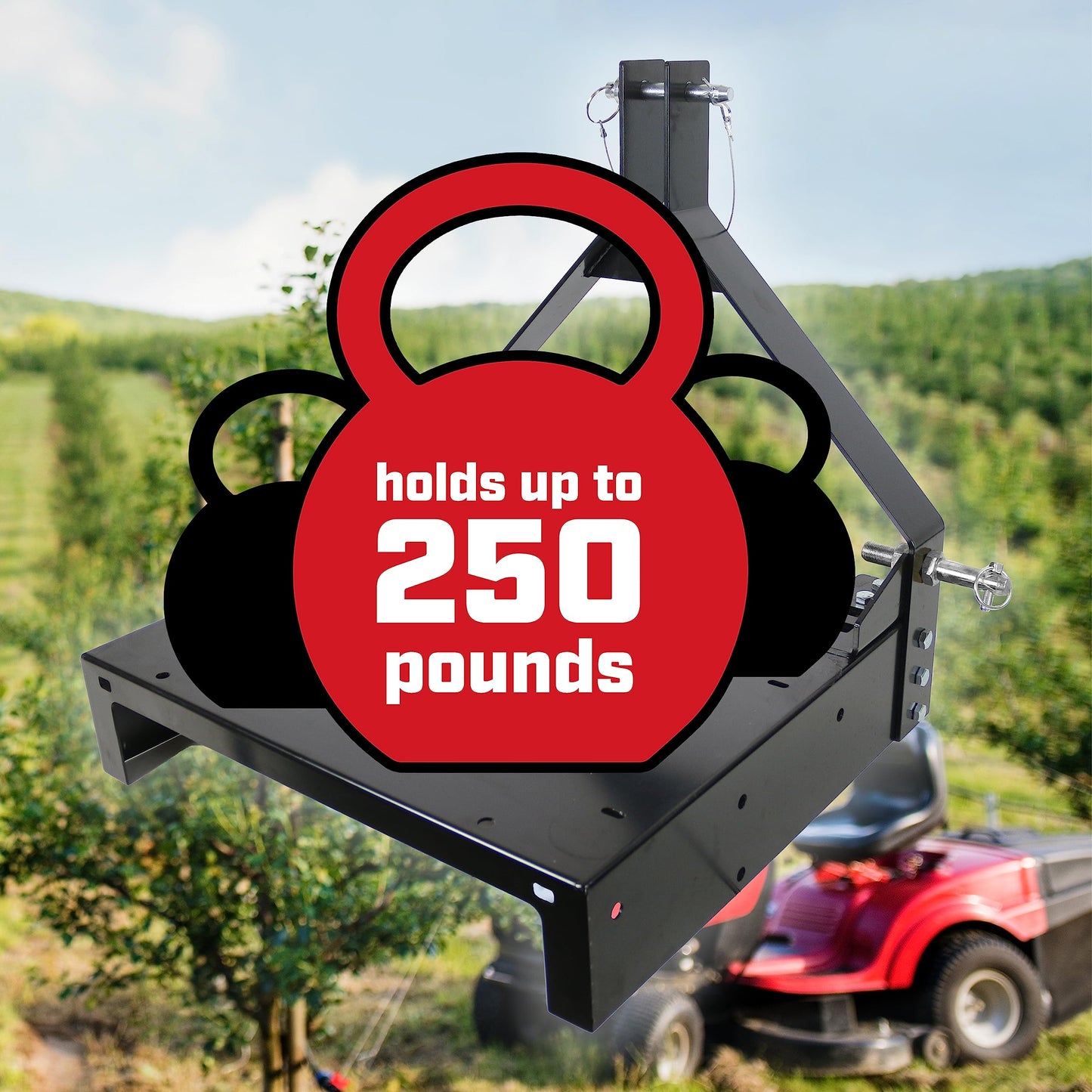 Chapin 6400: 3-Point Hitch Carry All Steel Platform for Tractors, ATVs & UTVs