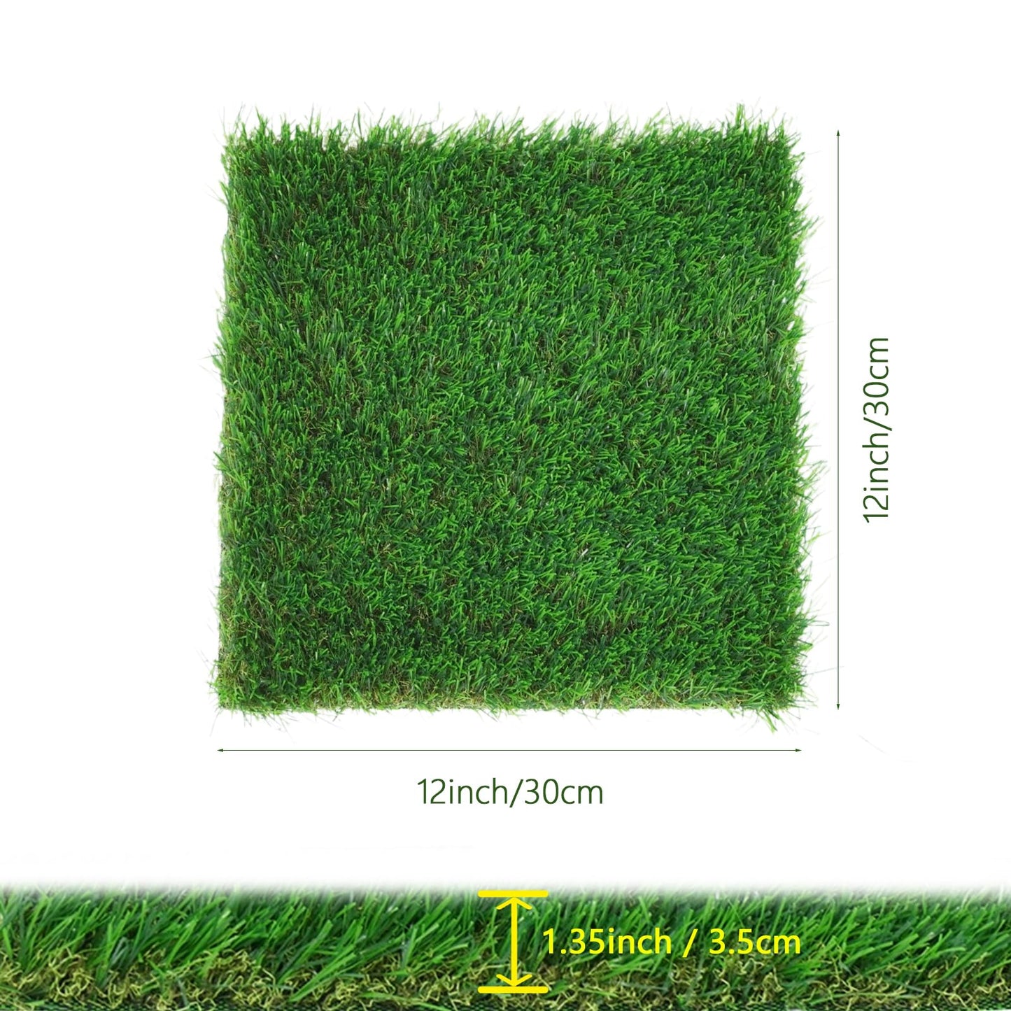 Chicken Nesting Box Pads , Washable Artificial Grass Nesting Mats Cuttable Chickens Nest Box Bedding Liners Reusable Nesting Pads for Chicken Coop Egg Duck Chicks Goose 12x12x1.35inch (6PACK)