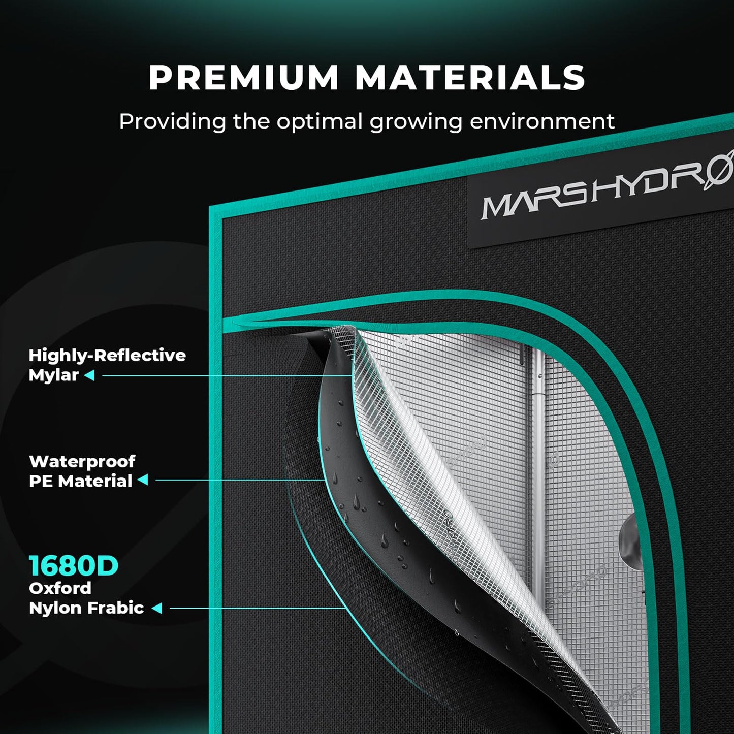 MARS HYDRO 2.3x2.3 Grow Tent (27"x27"x63") & 2 Buckets 5 Gallon DWC Hydroponics Grow System Combo Kit, Indoor Plant Growing Set, Maximizes Plant Yield in Hydroponics or Indoor Gardening