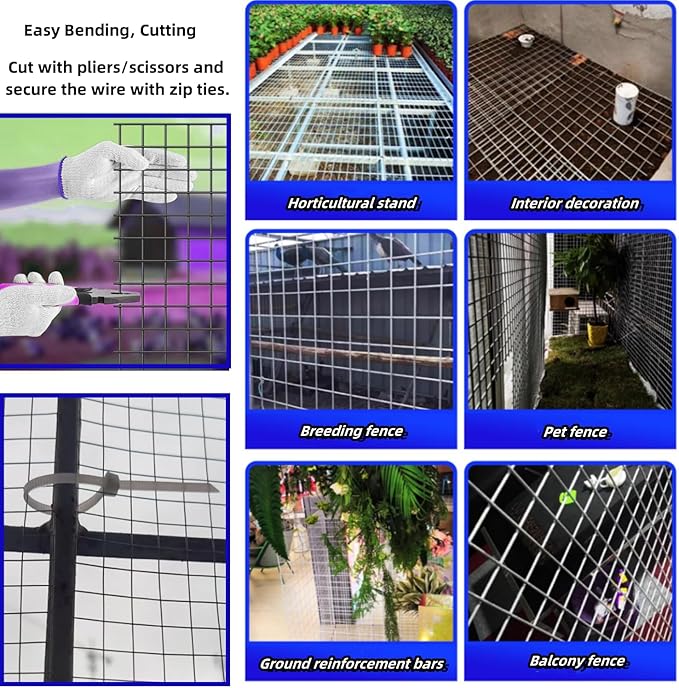 1/2 Inch Hardware Cloth Metal Wire Mesh Fence Roll, 27 Gauge 11.8in x 19.7ft (30x600CM) Hot Dipped Galvanized Chicken Coop Welded Mesh Fence for Poultry Netting Garden Protection