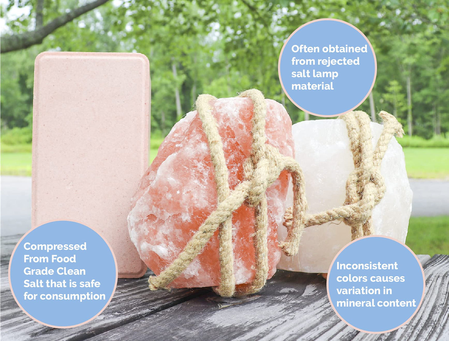 Himalayan Secrets 4.4LB (2KG) Compressed Pink Himalayan Salt Animal Lick Brick for Livestock and Wildlife - 100% Pure & Natural Feed Salt - 84 Natural Minerals and Trace Elements