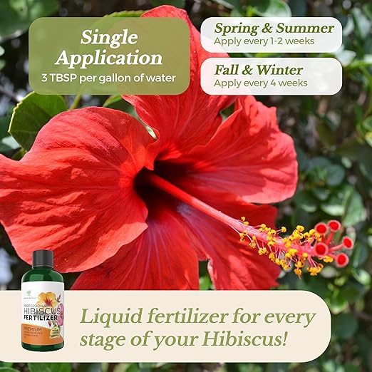 Choice Hibiscus Professional Liquid Fertilizer - Complete 3-5-4 Nutrient Blend Concentrate for Enhanced Blooming & Growth - Perfect for Garden & Indoor Plants, New & Improved Blend - 8 oz