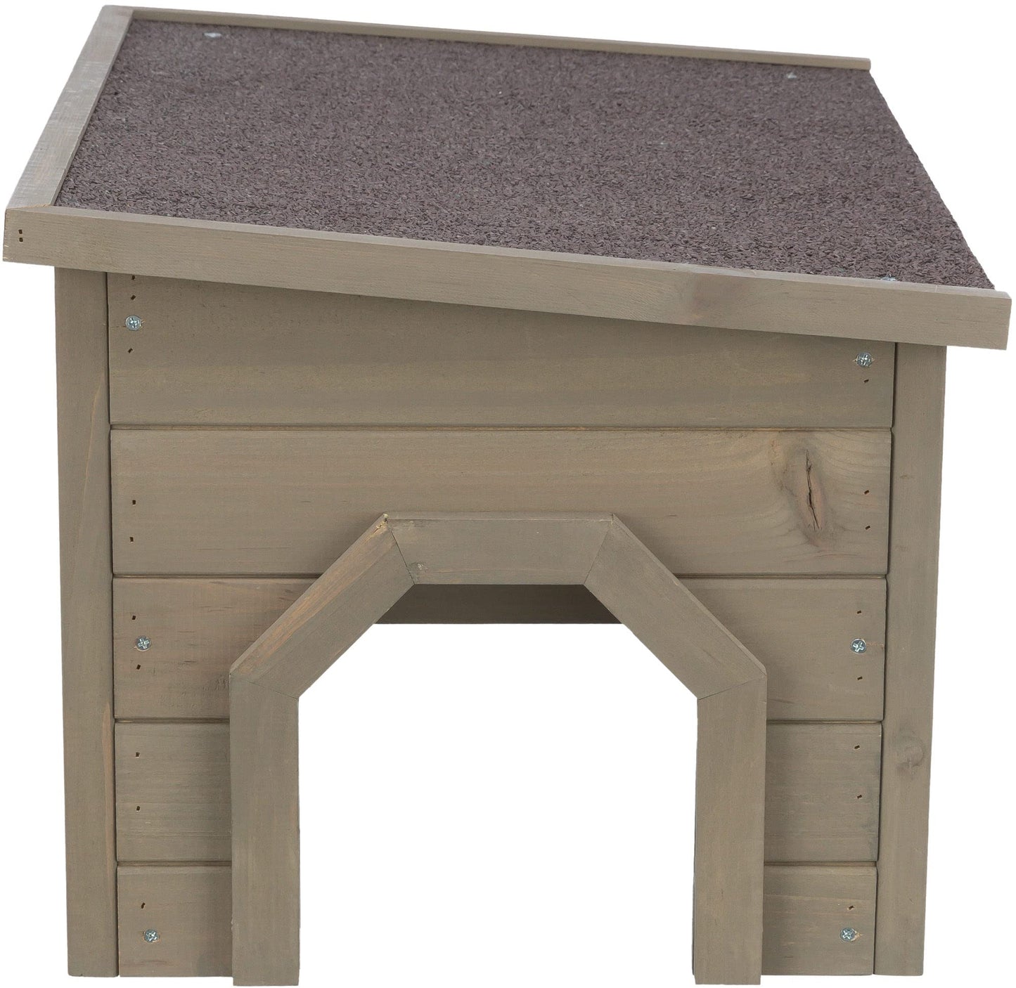 TRIXIE natura Small Animal House, Rabbit Hideout, Playpen House, Shelter for Rabbits, Bunnies, Guinea Pigs, and Chinchillas, Gray-Green
