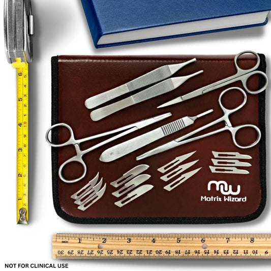 Sterile Sutures Thread with Needle Plus Tools: Extra Large Mixed Dissolvable and Non-Dissolvable Suture 47 Unit Set - Emergency Camping Hiking First Aid Demo, Surgical Wound Closure Training, Vet Use