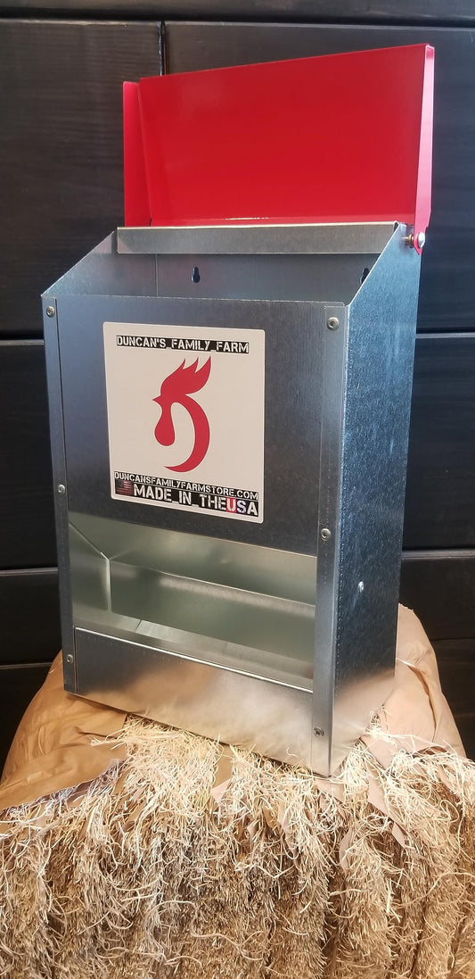 DUNCAN'S FAMILY FARM STORE Duncans Poultry 12 LB Mini Space Saver Wall Feeder