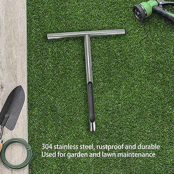 Soil Sample Probe - Soil Test Kit, 304 Stainless Steel Soil Probe, Soil Sampler with T-Handle, 12in Soil Testing Kit for Lawns and Gardens for House Plants Lawn Garden Farm.
