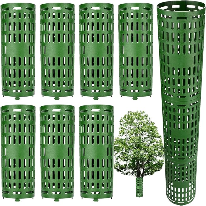 YGAOHF 7 Pack Tree Trunk Protector Guard, Expandable Tree Wraps to Protect Bark, Heavy Duty Tree Protectors from Deer, Tree Guards Trunk Protecter Trimmers, Mowers, Animals Saplings Fruit Trees