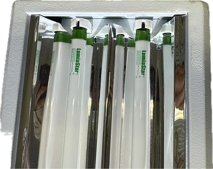 4 Ft 2 Bulb 100W T5 Grow Light Panel, 6500K Full Sun, 10000 Lumen, 120V