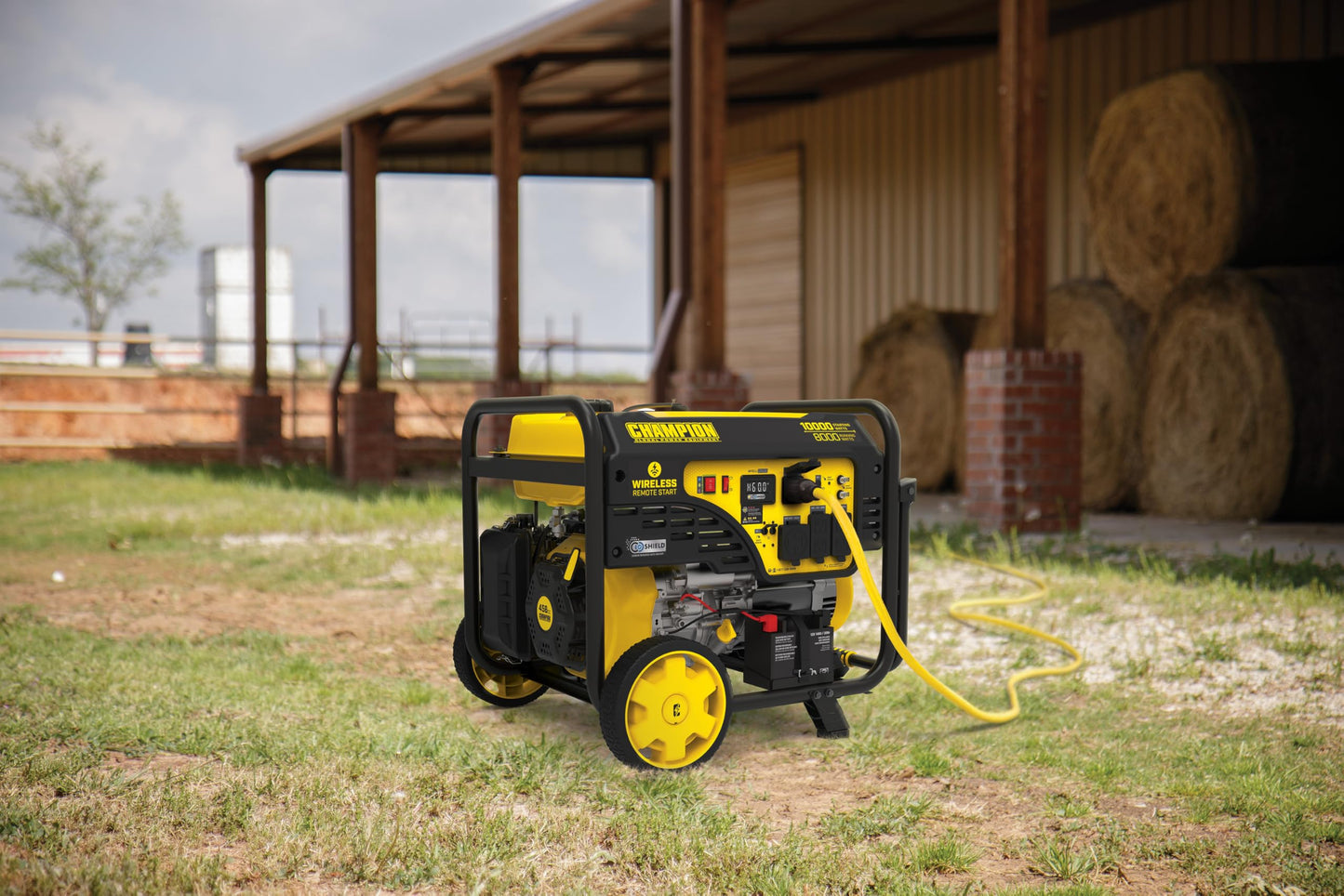 Champion Power Equipment 10,000-Watt Wireless Remote Start Home Backup Portable Generator with CO Shield