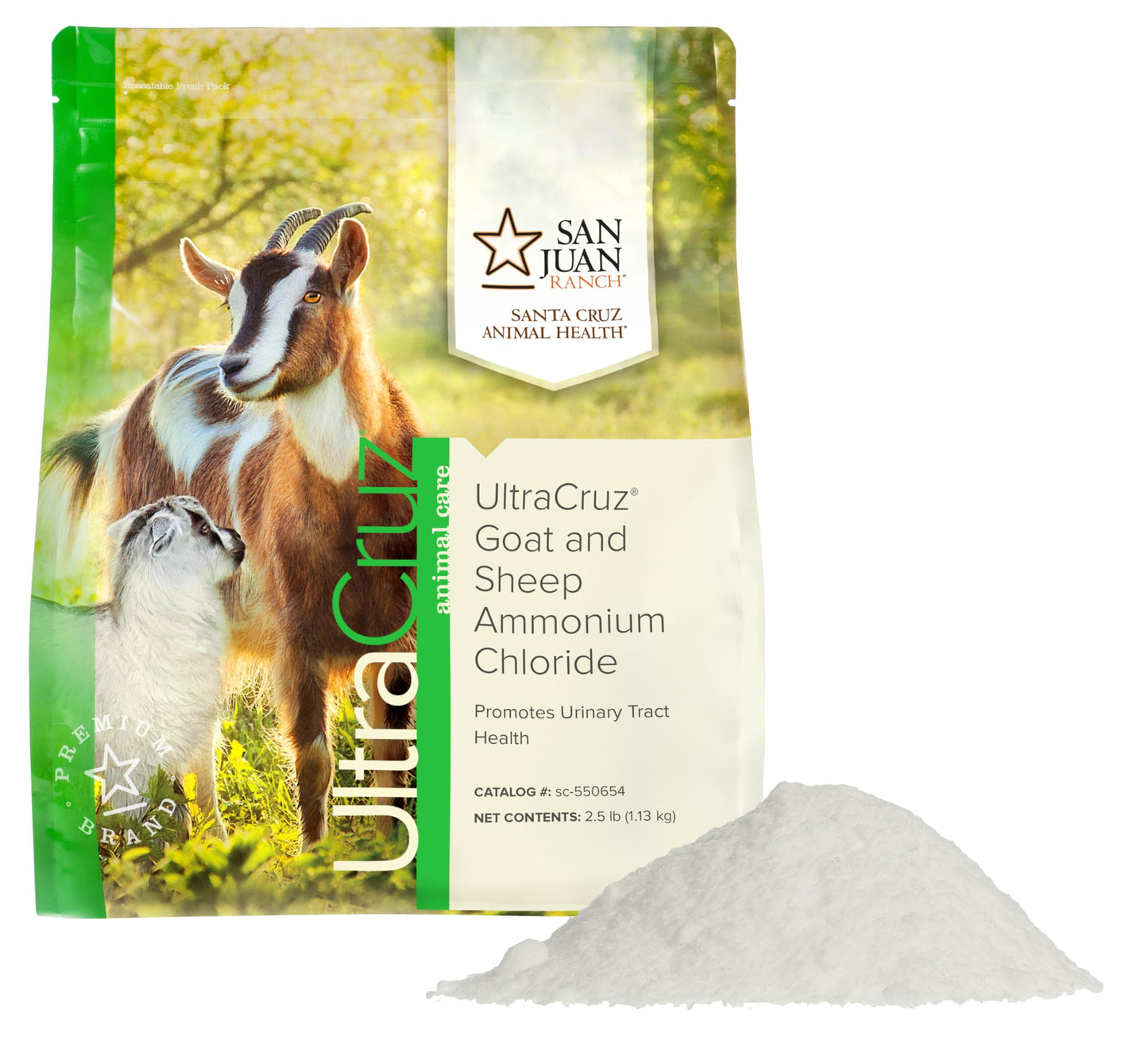 UltraCruz® Goat and Sheep Ammonium Chloride, 2.5 lb, 298 Day Supply