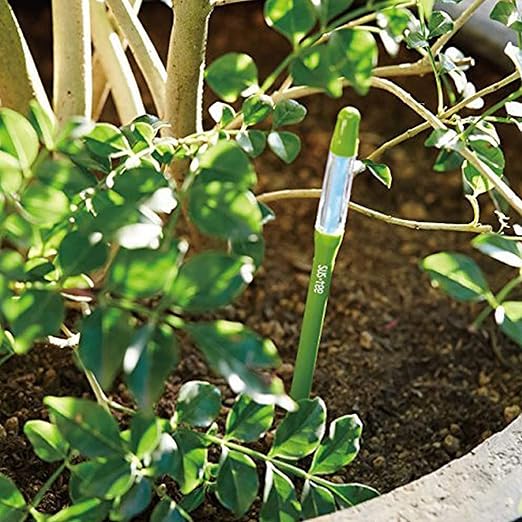 IPPINKA Sustee Aquameter, Bundle of 12, House Plant Soil Moisture Meter, Best for Indoor Potted Plants - Small Green Refillable