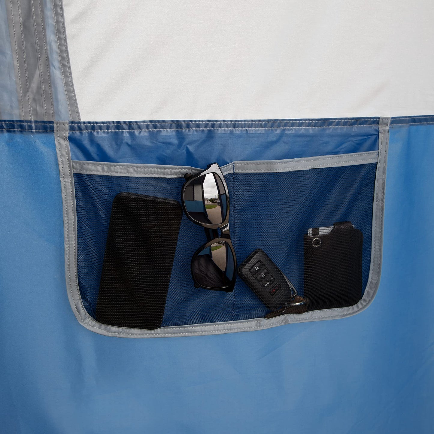 E-Z UP Camping Cube Sport, Converts 10' Angled Leg Canopy into Camping Tent, Royal Blue (Canopy/SHELTER/Poles NOT Included)
