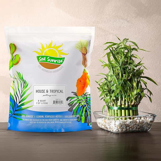 Soil Sunrise Tropical House Plant Potting Mix (8 Quarts); Ideal for Indoor/Outdoor Container Gardening