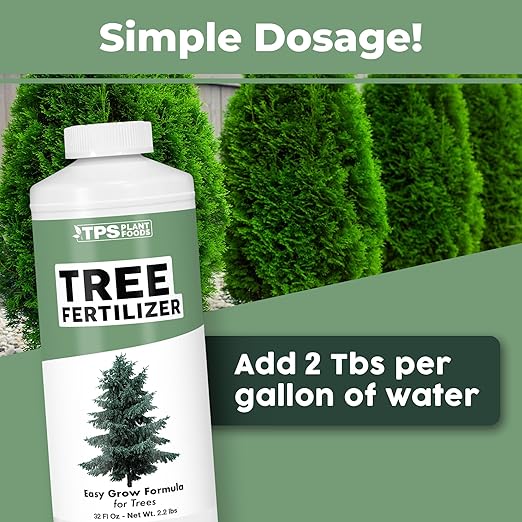 TPS NUTRIENTS Tree Fertilizer for All Trees and Shrubs, Liquid Plant Food, 32 oz (1 Quart)