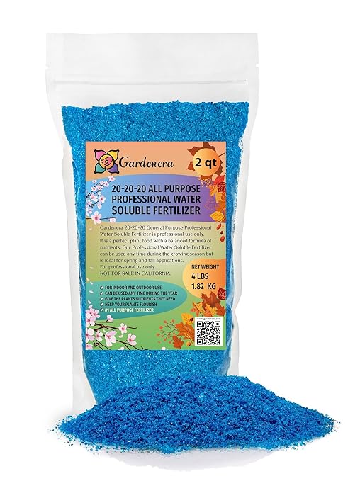 𝐁𝐄𝐒𝐓𝐒𝐄𝐋𝐋𝐄𝐑 20-20-20 Water-Soluble Fertilizer – Powder for Liquid Plant Food for Indoor & Outdoor Plants, Orchids, Vegetables, Lawns, Flowers – 20 20 20 Fertilizer - 2 Quarts