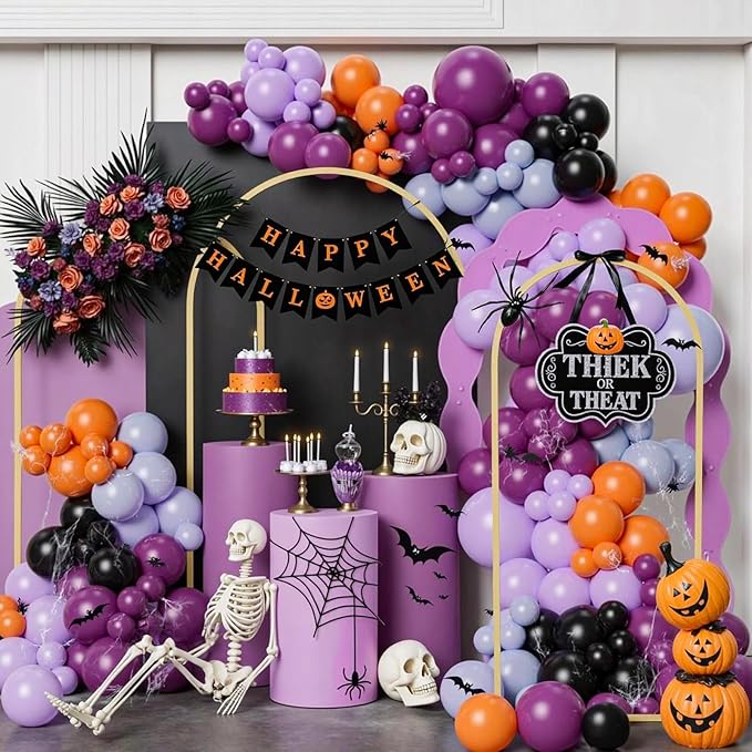 Babenest Gold Arch Backdrop Stand Set of 2, 7.2FT/8FT Metal Arch Wedding Stand, Balloon Arch Frame for Ceremony Birthday Party Bridal Baby Shower Halloween Banquet Decoration