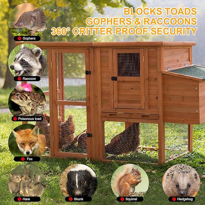 8in x 25Ft Hardware Cloth Hot-Dip Galvanized Welded Wire Mesh - Heavy Duty 23 Gauge Chicken Wire Fencing for Garden, Chicken Coop, Rabbit Cage, Rodent & Predator Protection