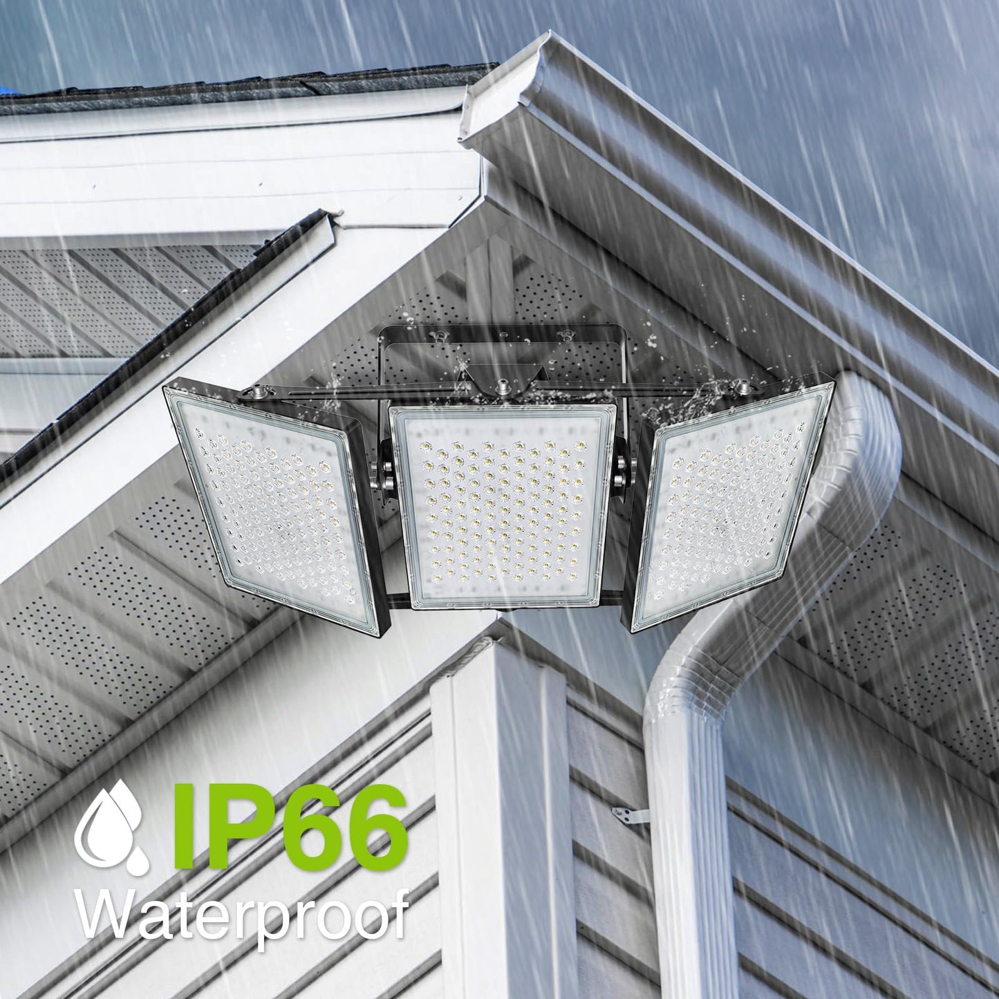 STASUN Flying Series Max - 900W Dusk to Dawn LED Flood Light, 90000lm 6000K Super Bright Outdoor Lighting, IP66 Waterproof, Wide Angle, LED Area Light for Yard, Parking Lot