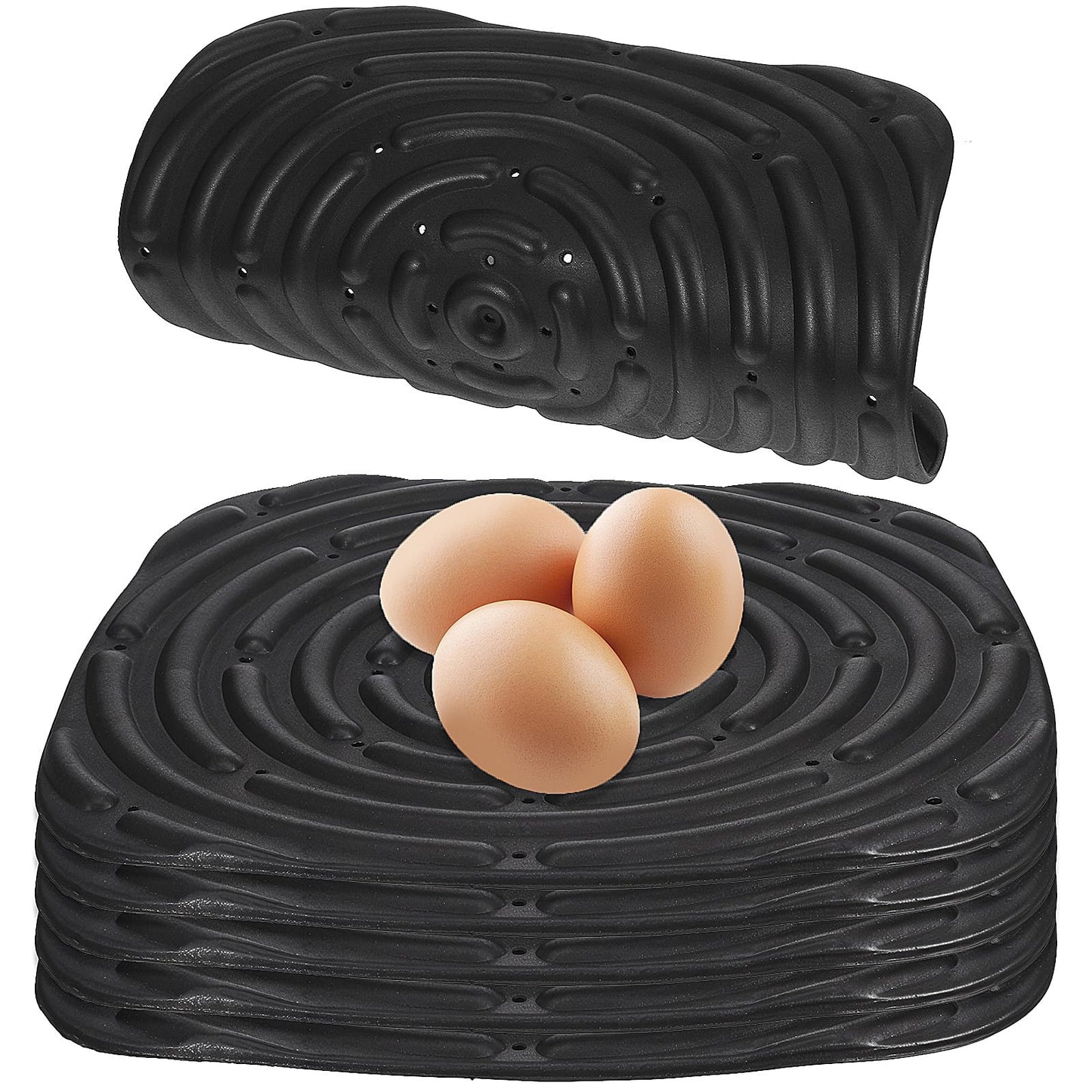 Lemecima 6 Pack Washable Nesting Pads for Chicken Boxes and Coops, 12 x 12 Inch Bedding