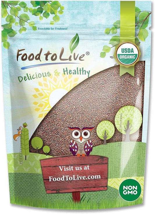 Food to Live Organic Broccoli Seeds for Sprouting, 4 Pounds – Non-GMO, Vegan, Kosher, Sirtfood, Bulk. Rich in Sulforaphane, Vitamin C. Grow Sprouts, Microgreens for Salads, and Sandwiches