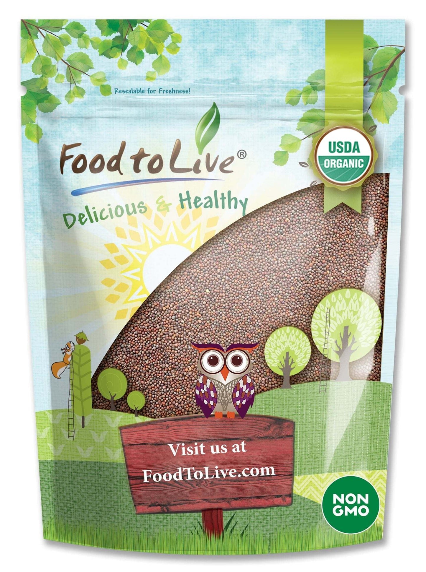 Food to Live Organic Broccoli Seeds for Sprouting, 5 Pounds – Non-GMO, Vegan, Kosher, Sirtfood, Bulk. Rich in Sulforaphane, Vitamin C. Grow Sprouts, Microgreens for Salads, and Sandwiches