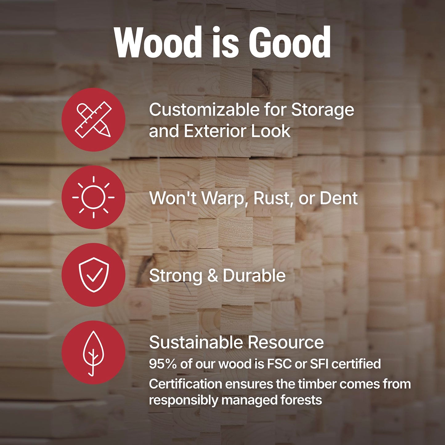 Handy Home Products Rookwood 10x12 Do-It-Yourself Wooden Storage Shed- Does not Include Floor kit, Paint, or Roofing Shingles