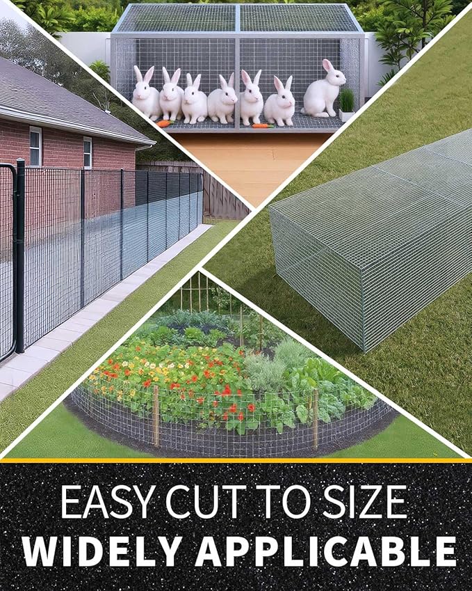 Trenk Hardware Cloth 1/4 inch 36'' x 100' 23 Gauge, Heavy-Duty Galvanized Chicken Wire Fencing for Garden Fencing, Gopher Mesh, and Small Animal Enclosures