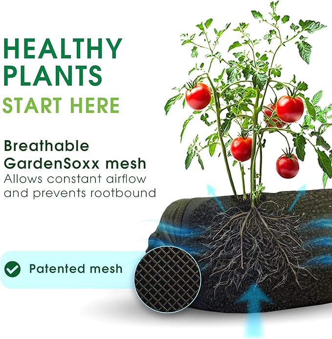 4x8 50ft Tubular Fabric Plant Pots with Full Drip Irrigation System - Heavy Duty Mesh for Optimal Airflow, Customizable up to 32 sqft Garden for Fruit, Vegetables and Flowers