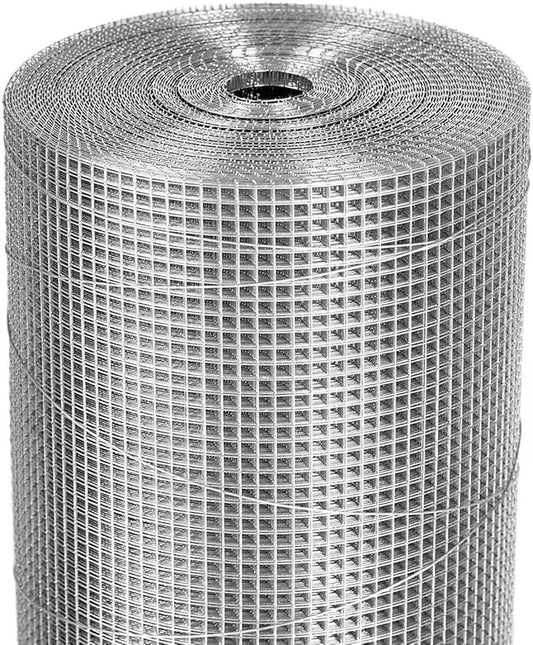 1/4 inch Hardware Cloth Roll 36 x 50 ft 23 Gauge - Hot-Dip Galvanized After Weling - Galvanized Wire Mesh Roll Chicken Wire Fence Roll Rodent Wire Tree Guard Gopher Mesh
