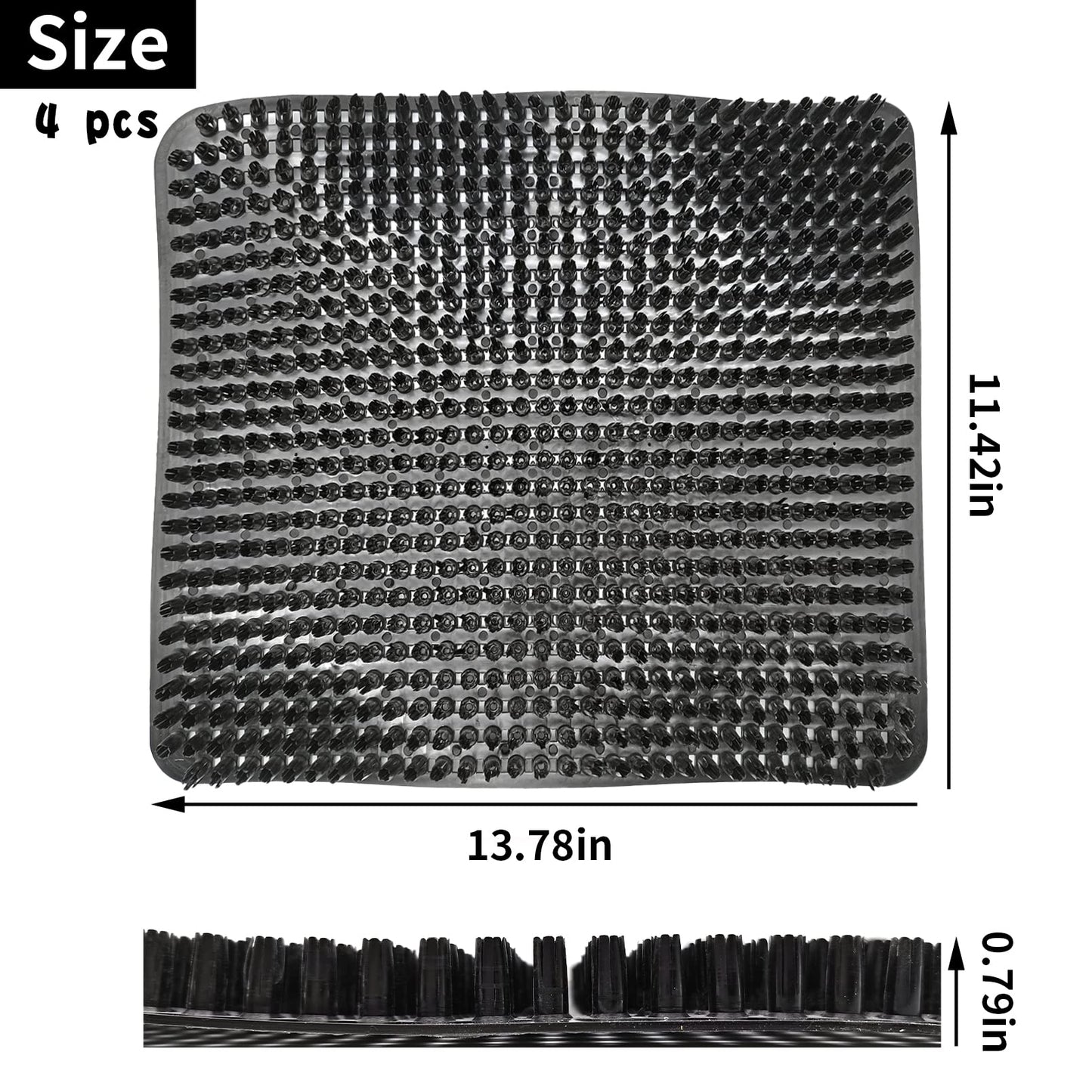Hamiledyi Chicken Nesting Box Pads, 4PCS Washable Plastic Nesting Box Liners Chicken Bedding for Coop Reusable Egg Laying Mats Nesting Pads for Chicken Coop Poultry Nest Boxes
