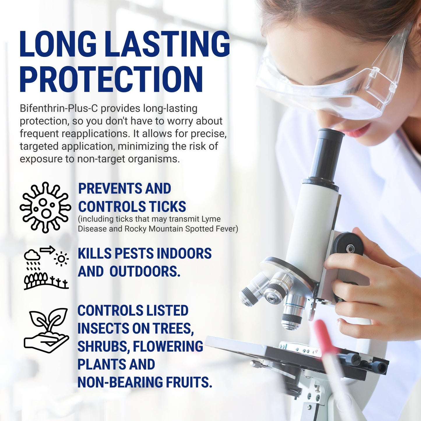 Bifenthrin-Plus-C Insecticide (96 oz) - Roach Killer Indoor Infestation, Termite Treatment, Ant Control & Wasp Spray - Home Pest Control, Residential, Commercial, and Industrial Use