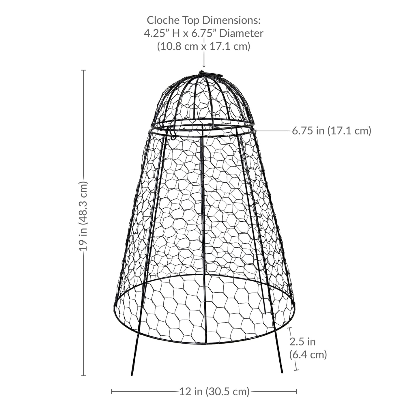 Sunnydaze 79” Brown Stackable Oval Raised Garden Bed and 6-Pack Chicken Wire Plant Protector Cage with Removable Cover