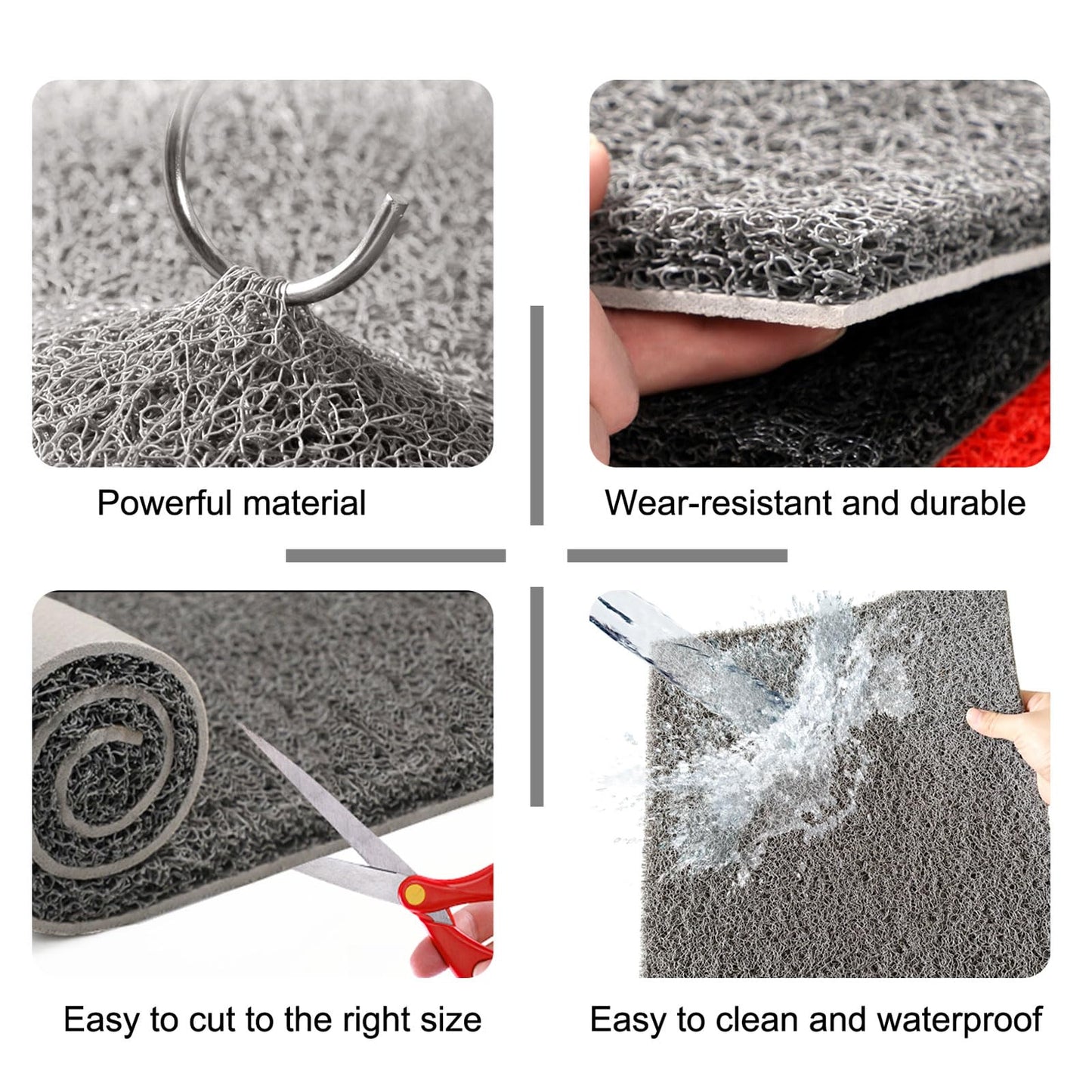 Serendipresent Washable Nesting Pads for Chicken Coop – 8 Pack 12x12 Inch Reusable Chicken Nesting Mats with 4 Fake Eggs, Easy Clean & Durable Laying Box Accessories for Hens (Gray)
