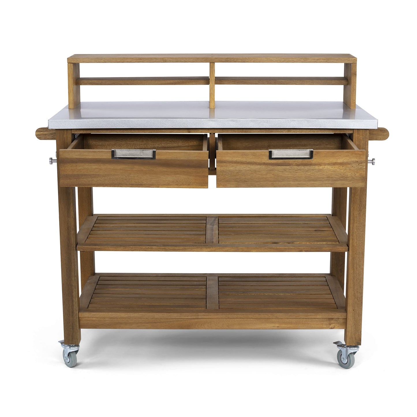 Homestyles Maho Golden Teak Potting Bench