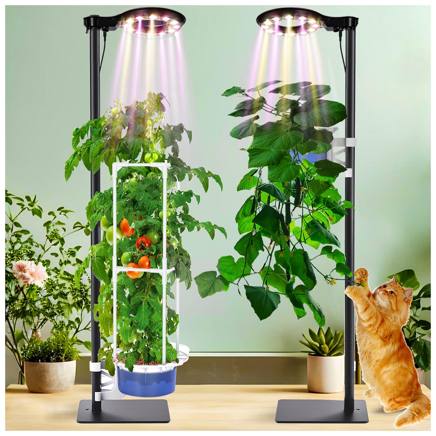 E SUPEREGROW DIY Hydroponics Growing System Tower Garden Kit