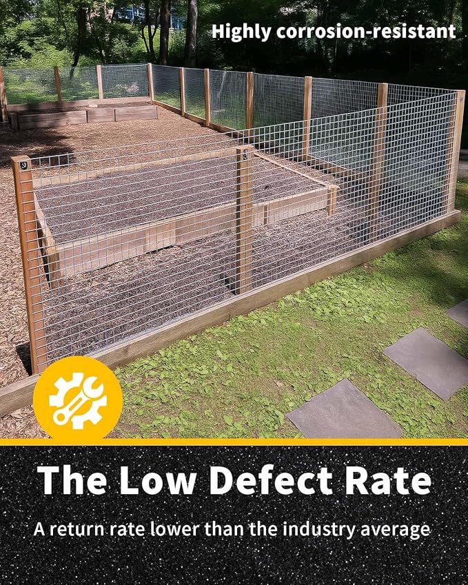 Trenk Hardware Cloth 1/4 inch 36'' x 100' 23 Gauge, Heavy-Duty Galvanized Chicken Wire Fencing for Garden Fencing, Gopher Mesh, and Small Animal Enclosures