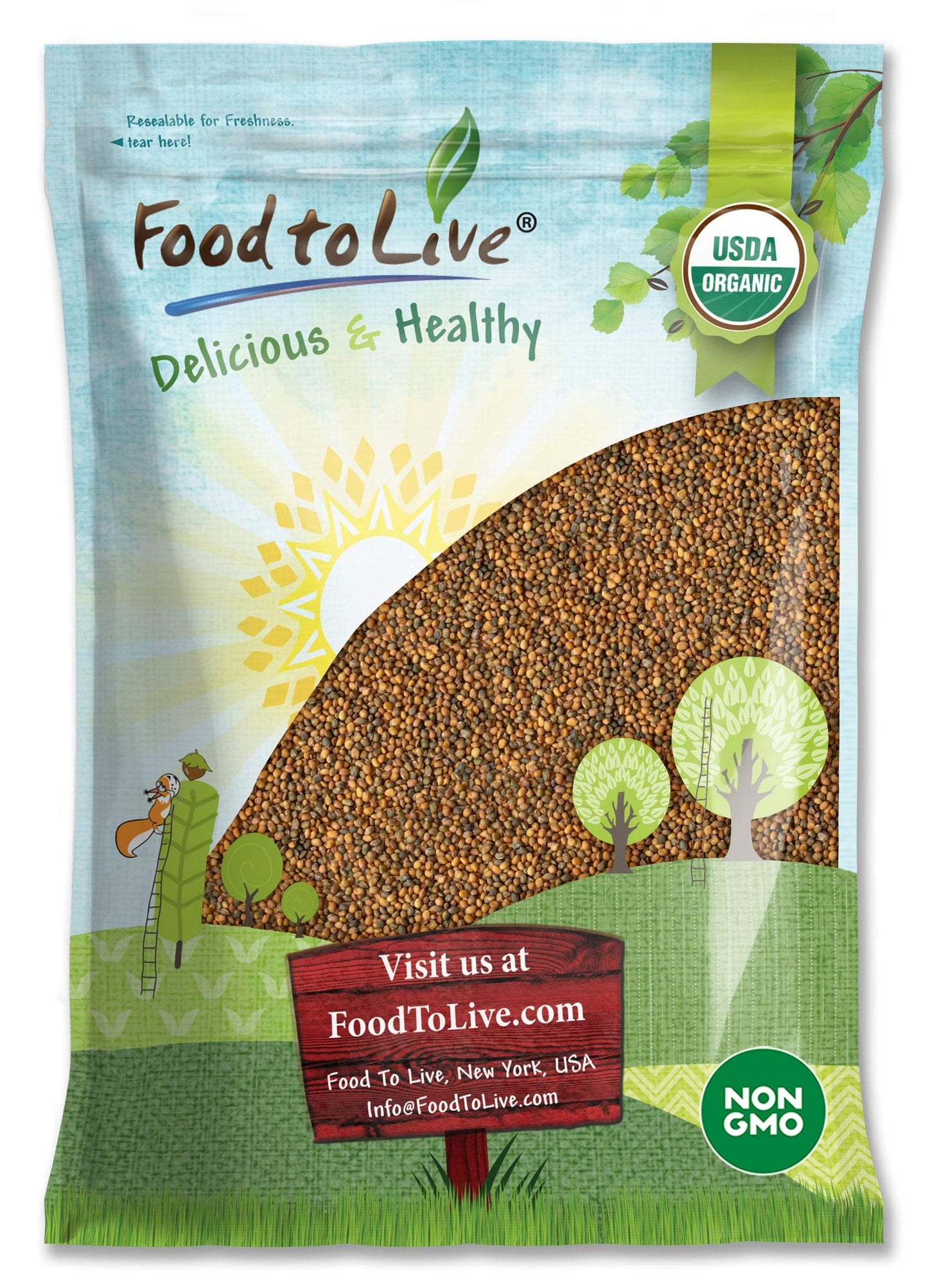 Food to Live Organic Arugula Sprouting Seeds,16 Pounds – Non-GMO, Kosher, Great for Sprouting and Planting, High Germination Rate, Vegan Superfood, Bulk, Microgreens and Plants for Salads, San