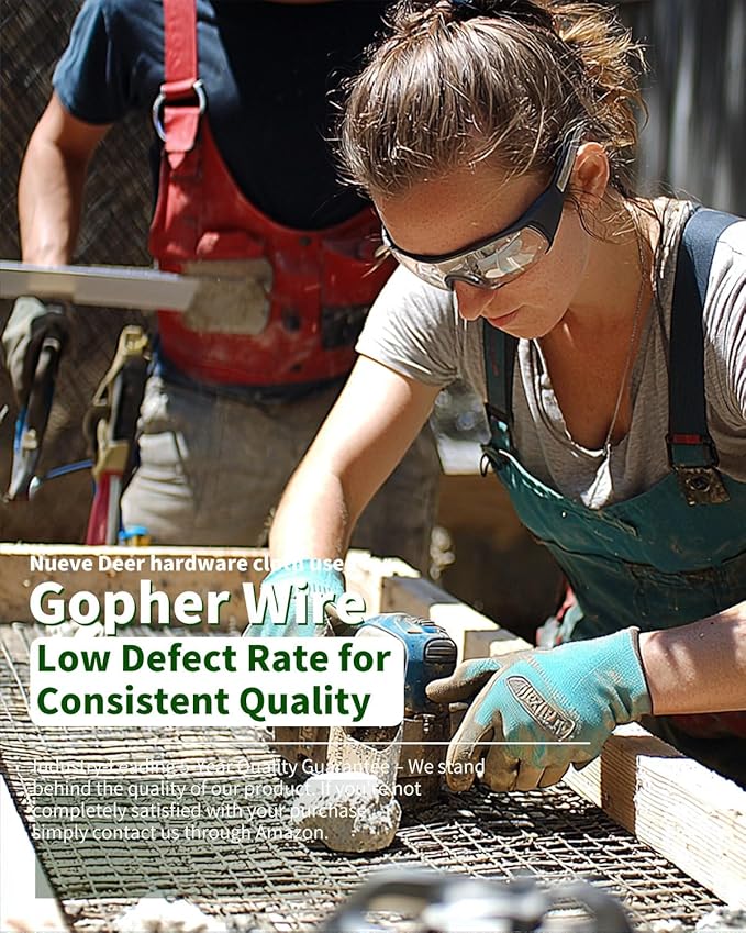 Hardware Cloth 1/4 inch 24 x 100 Ft 23 Gauge - Hot-Dip Galvanized After Welding - Chicken Wire Fencing Wire Mesh Roll Gopher Wire Garden Fencing Rabbit Wire Mesh