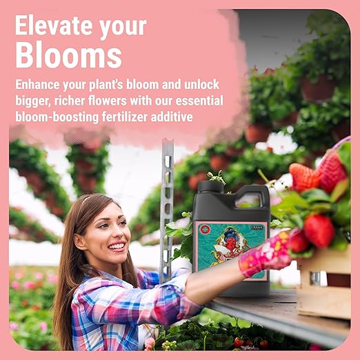 Cronk Nutrients Bud Booster - Best Budding Fertilizer for Maximum Blooms - Hydroponic Nutrients for The Bloom Phase - Balanced pH Formula - Suitable for Soil, Soilless, and Hydroponic Systems (4L)