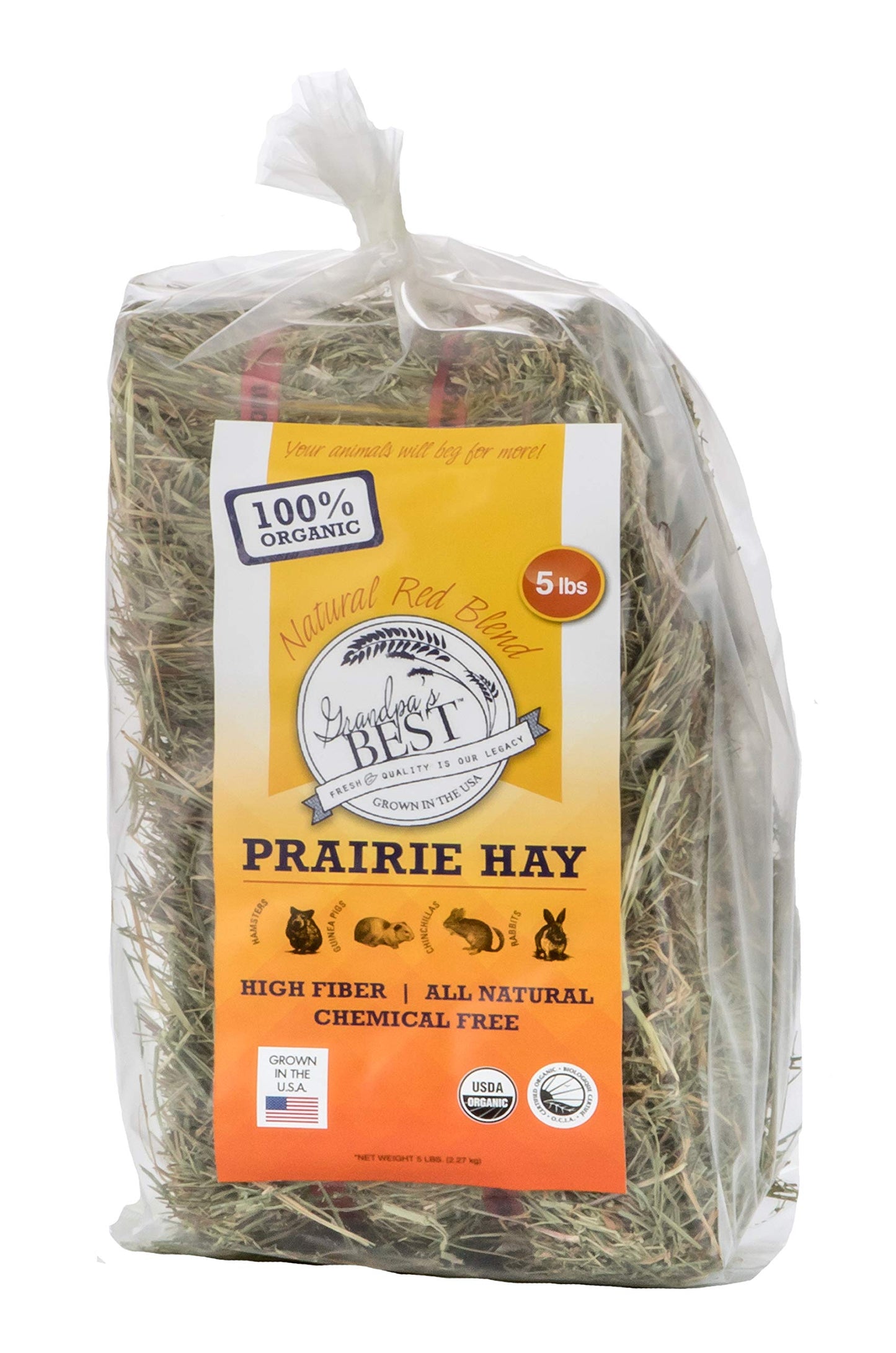 Grandpa's Best Prairie Hay Bale, 5 lbs